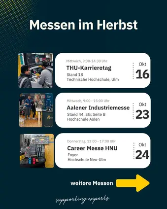 Wir starten in die Herbst-Saison mit einigen ep Messen!
Morgen findest du unsere Kolleginnen und Kollegen in Ulm, sie...